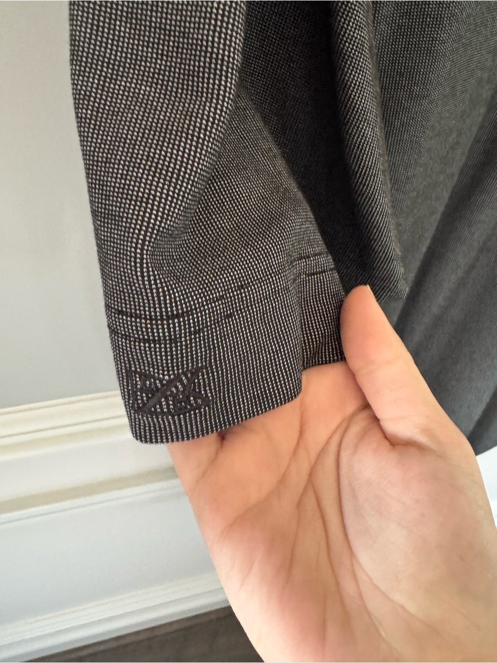 Cutter & Buck Charcoal Polo with Black Collar and Red Logo - Picture 4 of 4